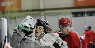 FOTO: U-20 izlases pirmais treniņš pirms novembra turnīra Ventspilī 