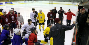 Latvijas U-20 izlases pirmais treniņš