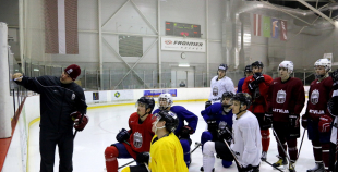 Latvijas U-20 izlases pirmais treniņš