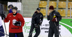 Latvijas U-20 izlases pirmais treniņš