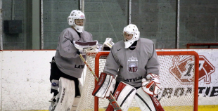 Latvijas izlases pirmais treniņš pirms pasaules čempionāta