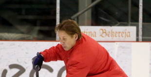 Latvijas izlases pirmais treniņš pirms pasaules čempionāta