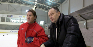 Latvijas izlases pirmais treniņš pirms pasaules čempionāta