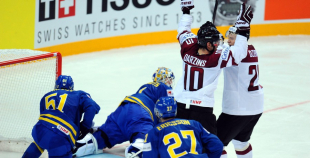 Latvija - Zviedrija 1:8