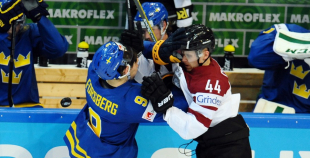 Latvija - Zviedrija 1:8