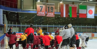2015 Latvijas valstsvienības pirmais treniņš Liepājā