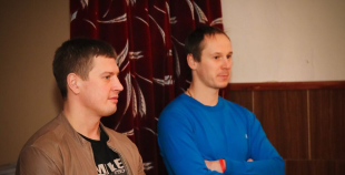 2015 Oskars Bārtulis un Georgijs Pujacs apmeklē Liepājas internātpamatskolu