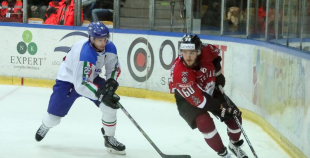 EIHC: Latvija - Itālija 2:1