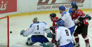 EIHC: Latvija - Itālija 2:1