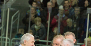 Latvijas hokeja veterāni atzīst Krievijas leģendu pārākumu