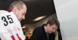 Latvijas hokeja veterāni atzīst Krievijas leģendu pārākumu