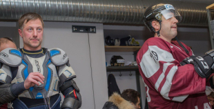 Latvijas hokeja veterāni atzīst Krievijas leģendu pārākumu