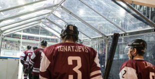 Latvijas hokeja veterāni atzīst Krievijas leģendu pārākumu