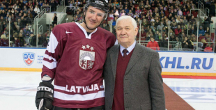 Latvijas hokeja veterāni atzīst Krievijas leģendu pārākumu