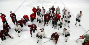 2016 Latvijas izlases pirmais treniņš