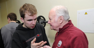 Foto: Hokeja izlases pirmais treniņš