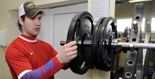 Foto: Hokeja izlases pirmais treniņš