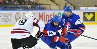 Foto IIHF PČ U18 SVK vs LAT