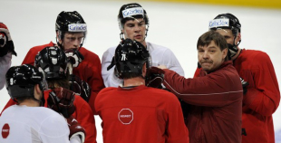 Izlases treniņš pirms spēles