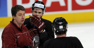 Izlases treniņš pirms spēles