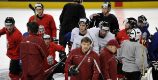 Izlases treniņš pirms spēles