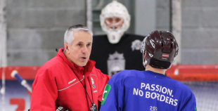 FOTO: Latvijas nacionālās izlases treniņš