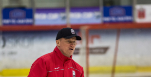 FOTO: Latvijas izlases treniņš "Volvo ledus hallē" (09.04.)