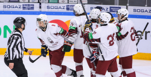 FOTO: Latvija U-18 - Krievija U-18 1:5