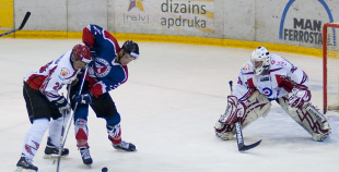 LČ hokejā sācies ar Liepājas Metalurga 2 uzvaru pār Energija-Orakulas