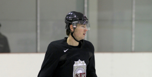 Latvijas izlase aizvada pirmo treniņu