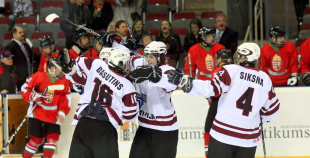 Latvija U-18 - Ungārija U-18 5:0.