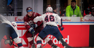 Latvijas hokeja izlase Bratislavas Ziemassvētku turnīru sāk ar uzvaru