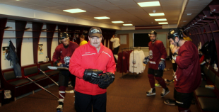 Latvijas hokeja izlases treniņš