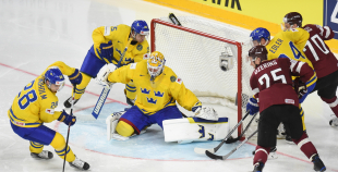 PČ: Latvja - Zviedrija 0:2