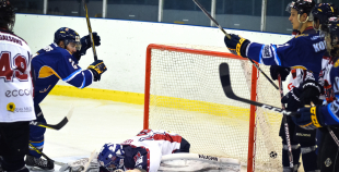 FOTO: HS "Rīga" - HK "Prizma" (3:1)