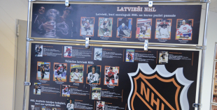 Jēkabpilī atklāta izstāde "Latvijas hokejam - 80"