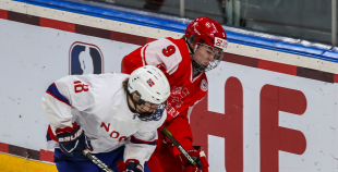 FOTO: Dānija - Norvēģija 5:3