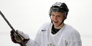 Hokeja izlases pirmais treniņš