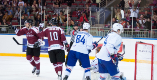 Latvijas izlase otrajā spēlē uzveic Franciju