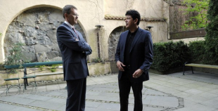 Hokejisti pieņemšanā Latvijas vēstniecībā Stokholmā