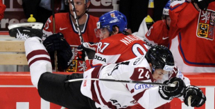 Latvija piedzīvo zaudējumu pret Čehiju