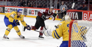 Latvija čempionātu pabeidz ar zaudējumu zviedriem