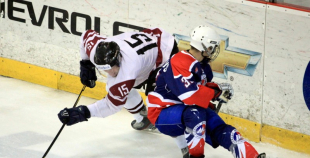 Latvijas U20 izlase uzveic "Liepājas Metalurgu"