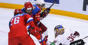 FOTO: Latvija U-18 - Krievija U-18 1:5