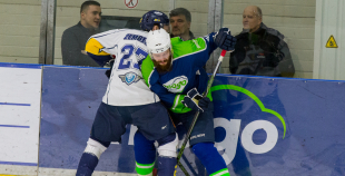 Virslīga: 5. finālspēle: HK Mogo - HK Kurbads 3:4 