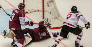 FOTO: Latvija - Kanāda (1:2 pag.)