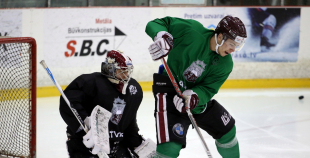 Latvijas hokeja izlases treniņš 06.03.2017.