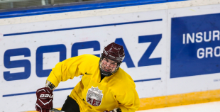 FOTO: Latvijas U-18 izlase "Arēna Rīga" aizvada treniņu pirms pasaules čempionāta 