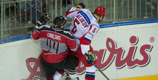 Latvijas izlase otrajā mačā atzīst krievu pārākumu