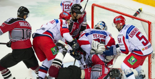 Latvijas izlase otrajā mačā atzīst krievu pārākumu